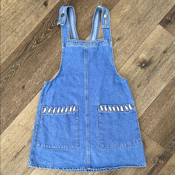 Cotton On The Overall Dress Denim Jean Mini Dress